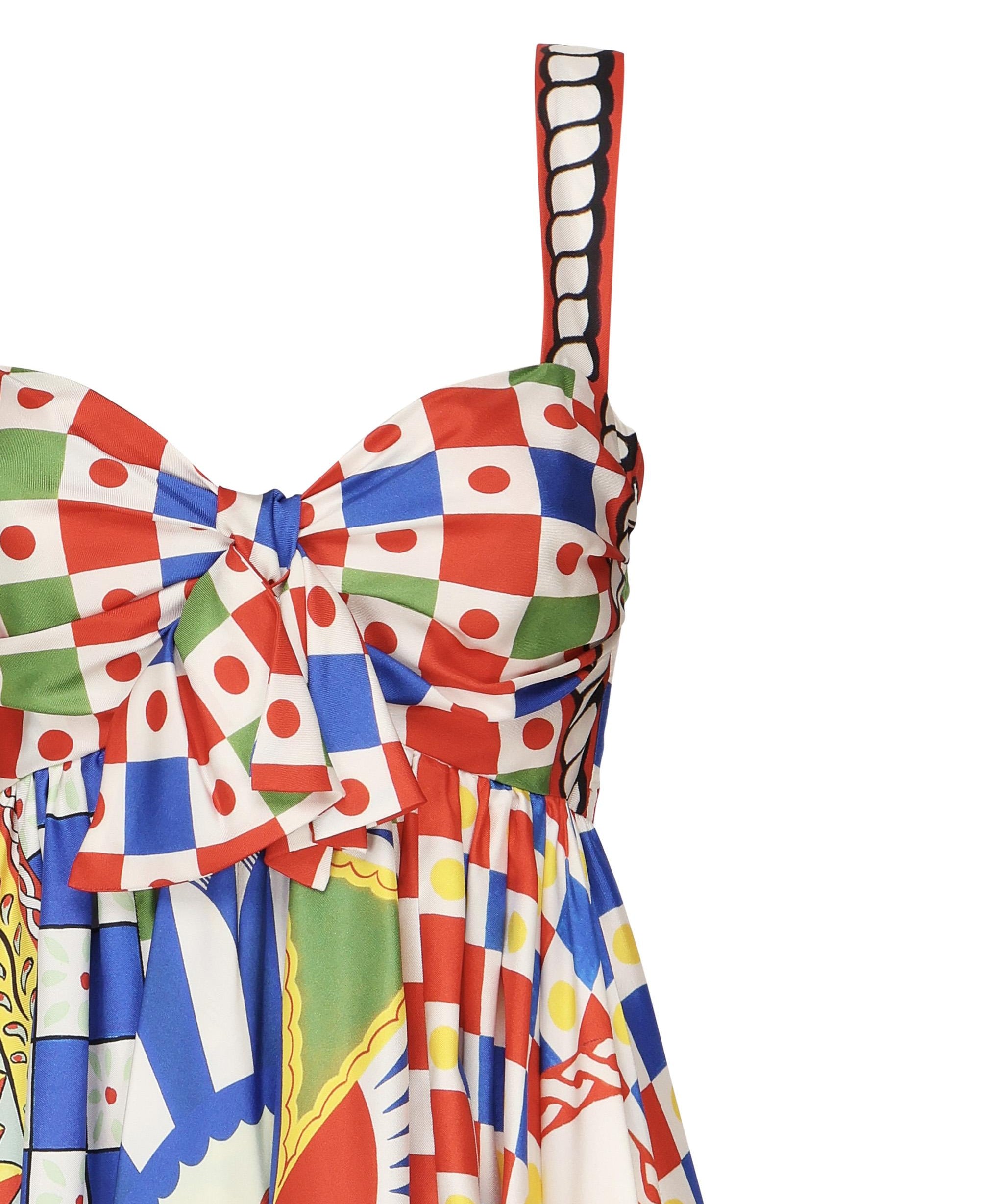 Abito con stampa Carretto in seta F6J1ST GDS12HH96D DOLCE & GABBANA 