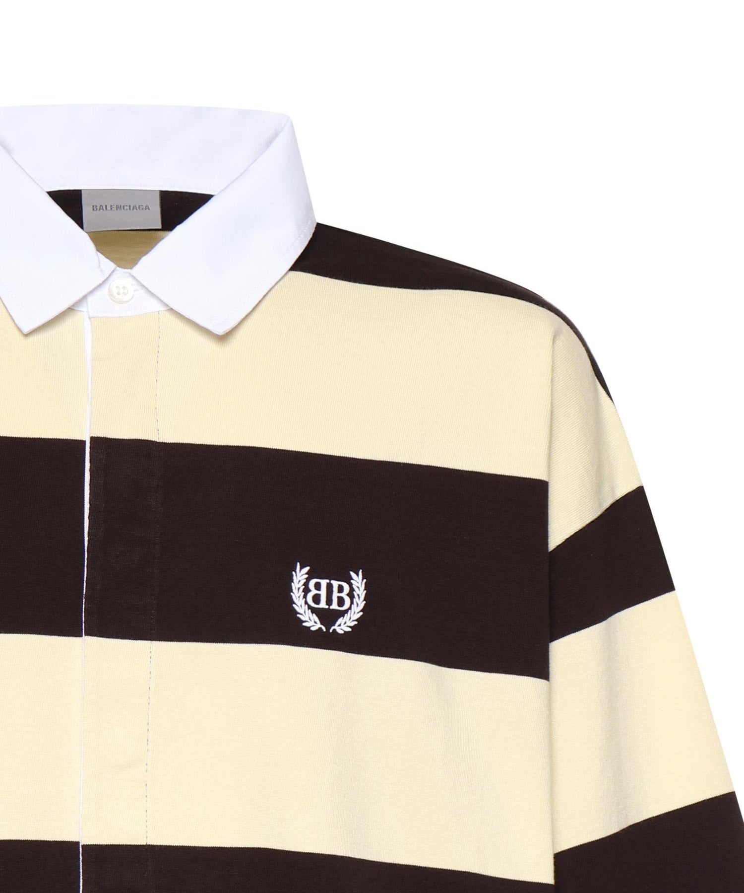 Camicia polo in jersey a righe 871654 TUVL56110 BALENCIAGA 