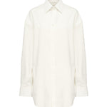 Camicia Cassandre in popeline di cotone 832339 Y1J619601 SAINT LAURENT 