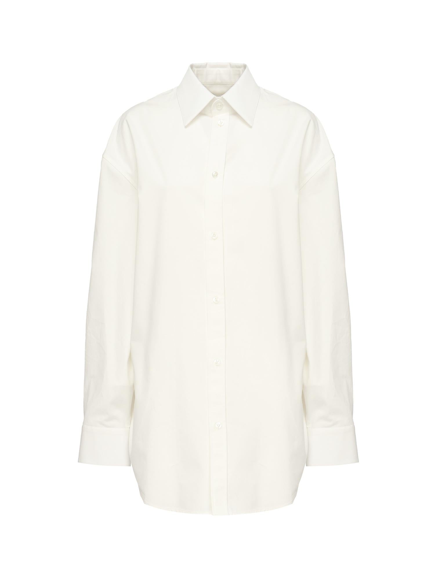Camicia Cassandre in popeline di cotone 832339 Y1J619601 SAINT LAURENT 