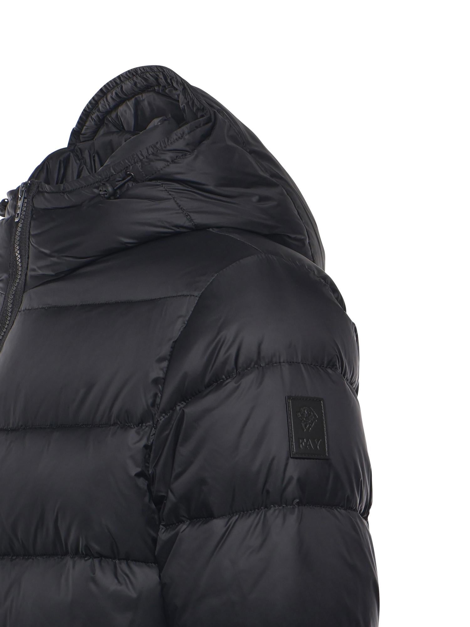 Piumino double front in popeline calandrato NAM32510620XMH B999 FAY 