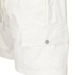 Shorts cargo in misto lino e cotone MASTYF -PANNA GIULIANO GALIANO 