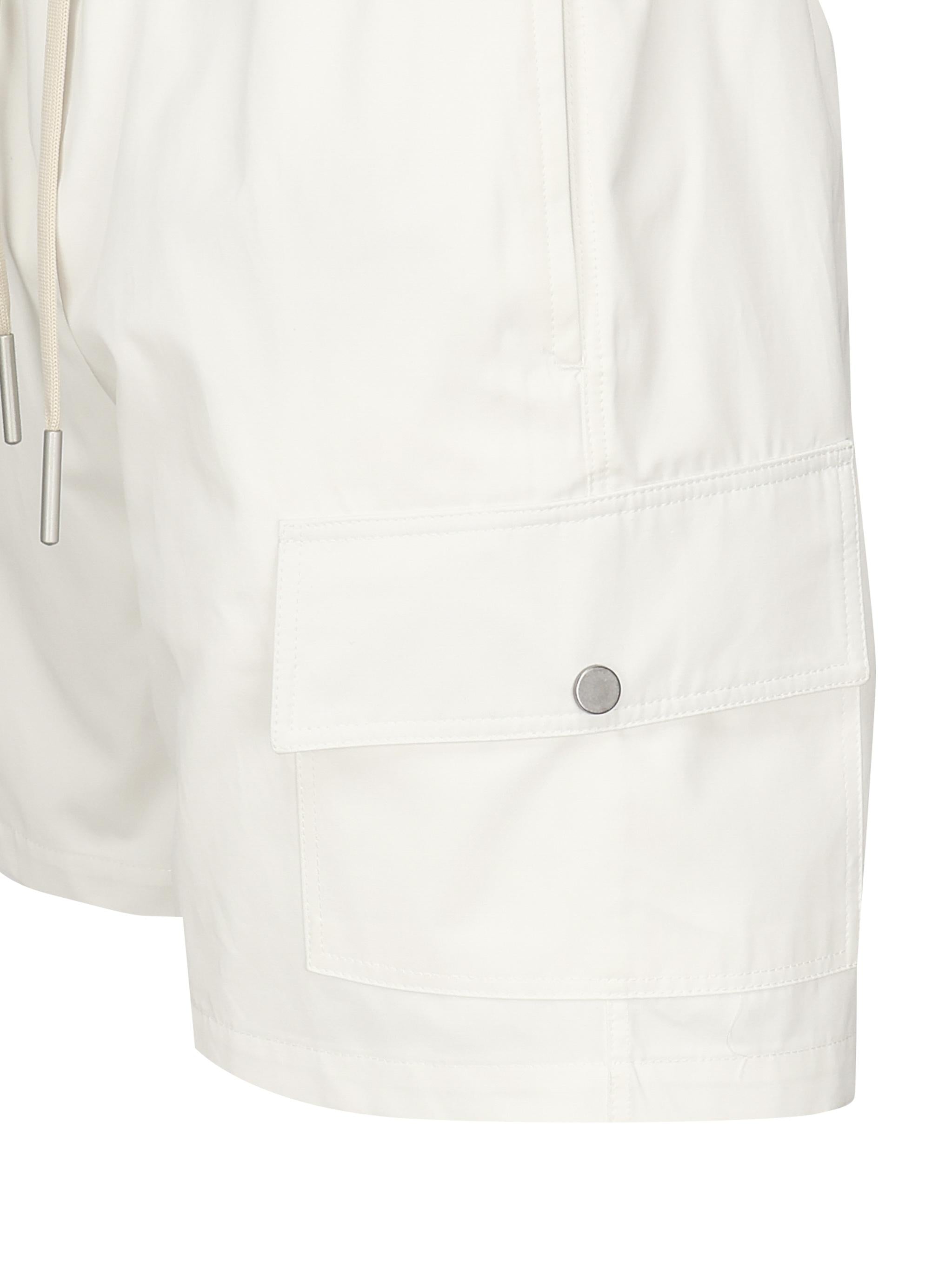 Shorts cargo in misto lino e cotone MASTYF -PANNA GIULIANO GALIANO 