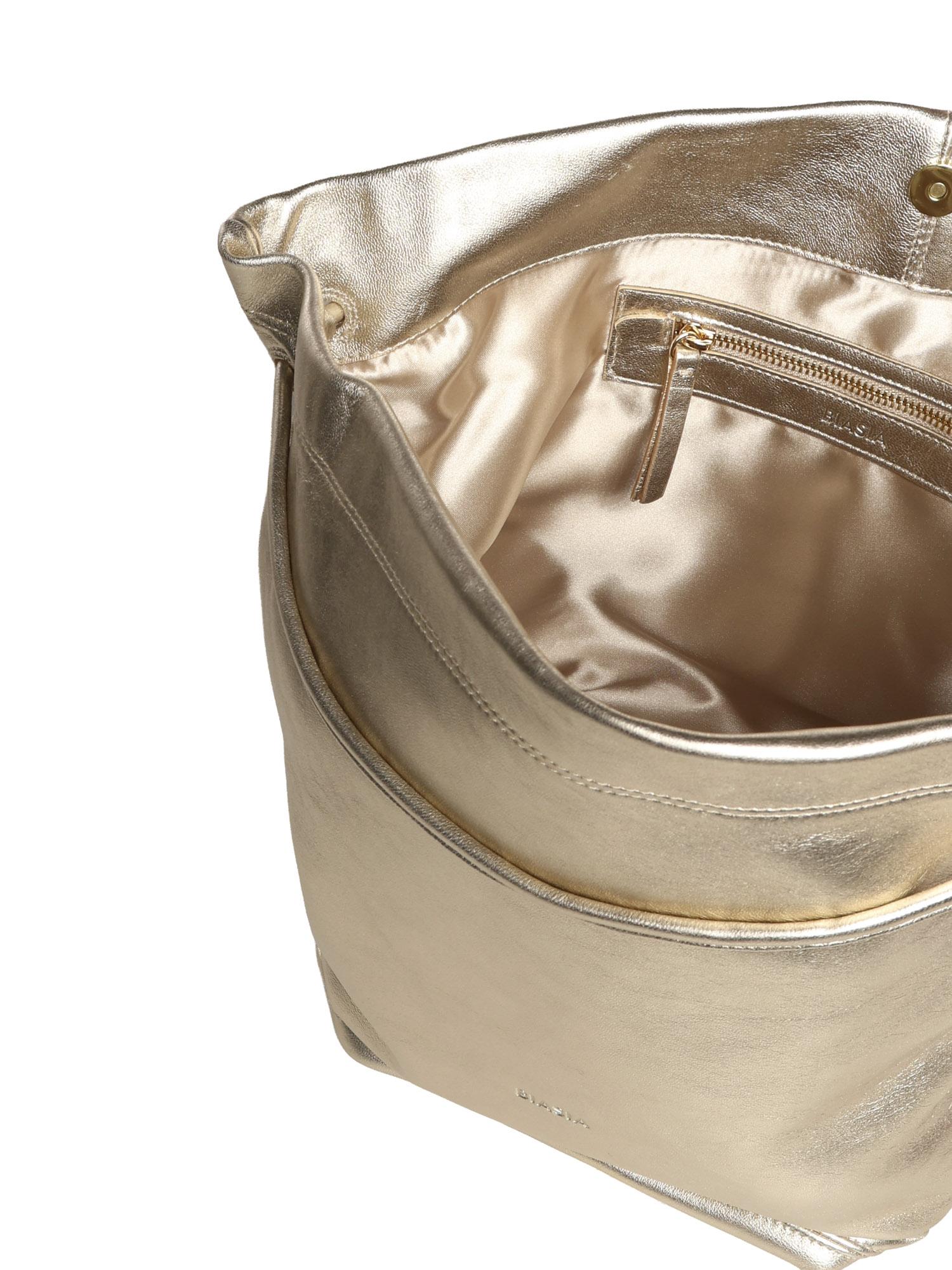 Borsa a spalla in pelle effetto metallizzato BIBP9ZI01M 019 BIASIA 