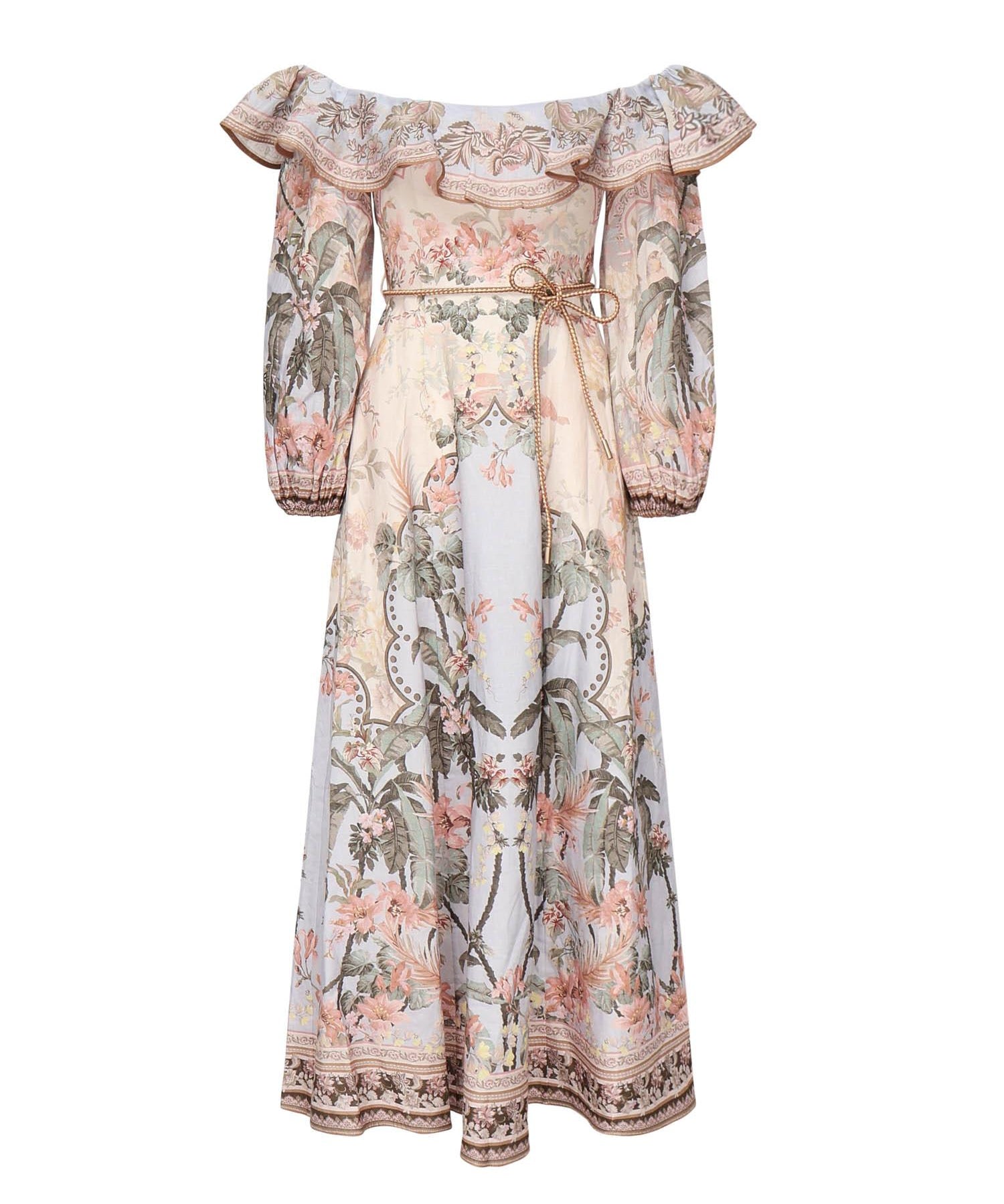 Abito midi Wylie con stampa 1718DRS251 BUF ZIMMERMANN 