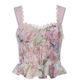 Top Floret in cotone 266101 PINK CHARO RUIZ 
