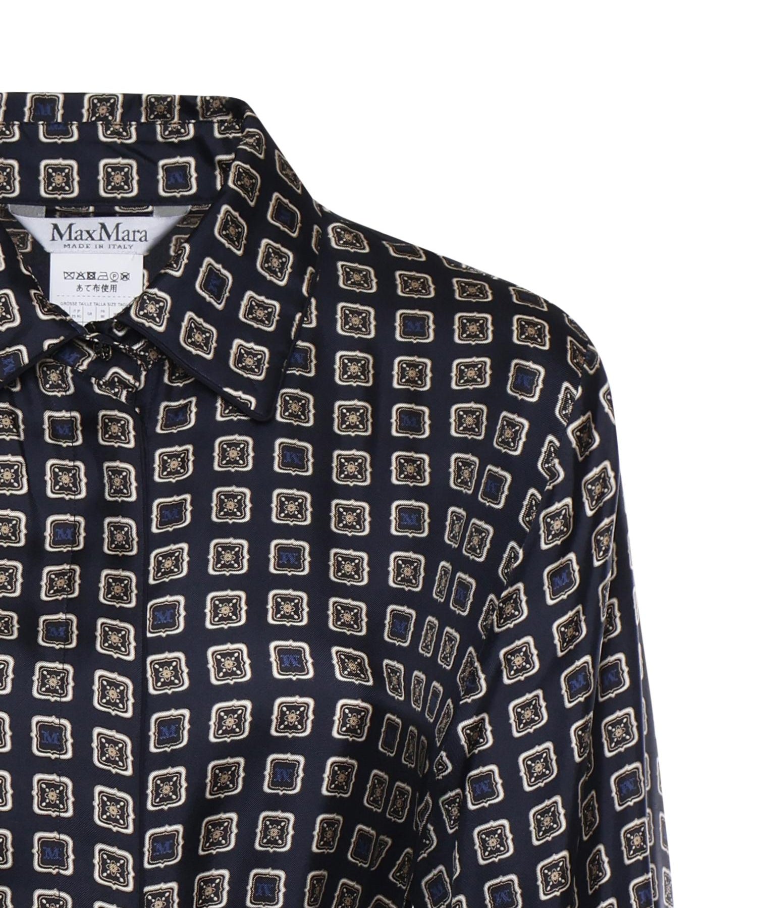 Abito chemisier in seta stampata 2611221151600 002 MAX MARA 