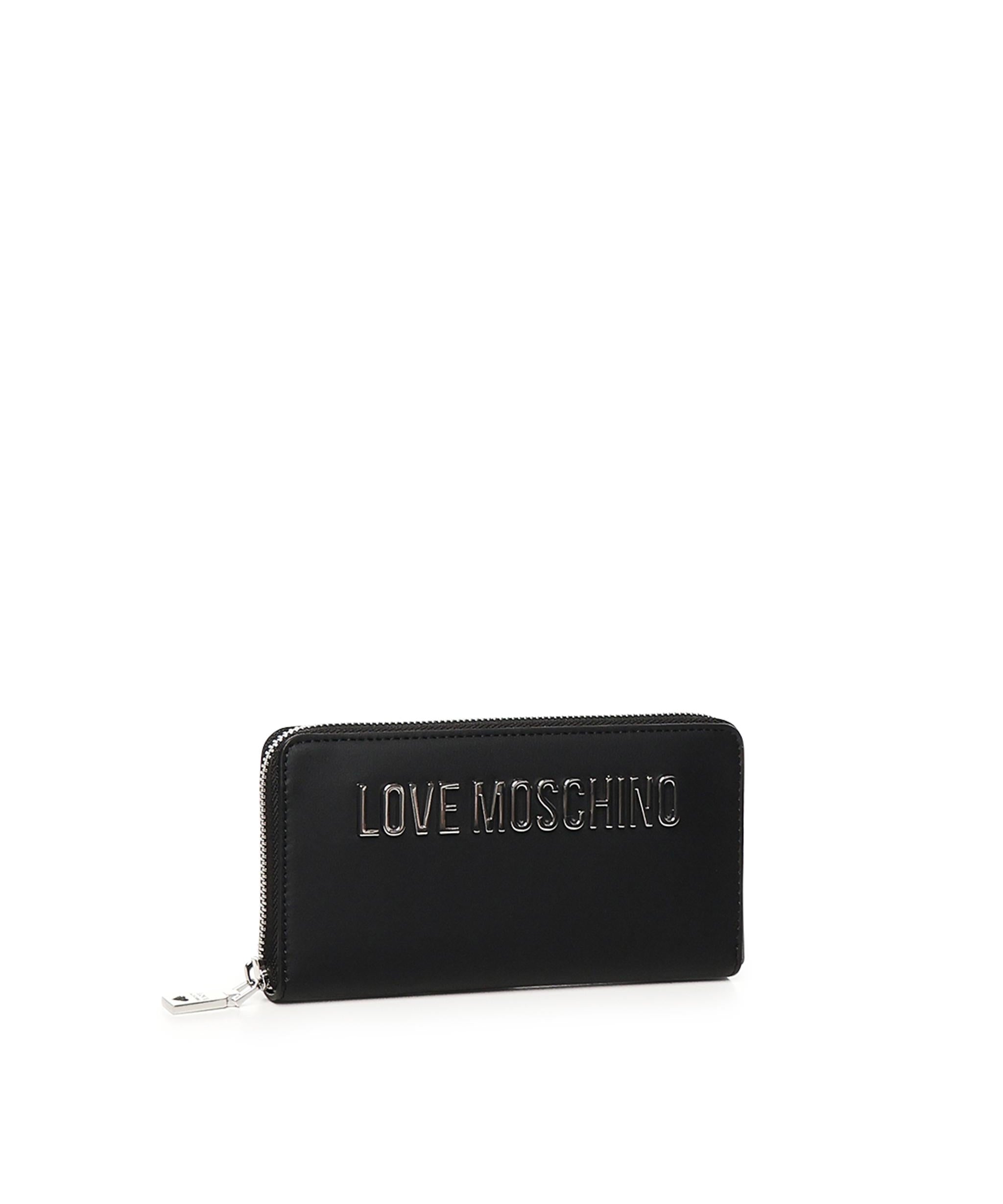 Portafoglio con logo lettering JC5611PP1MKD0 00B LOVE MOSCHINO 