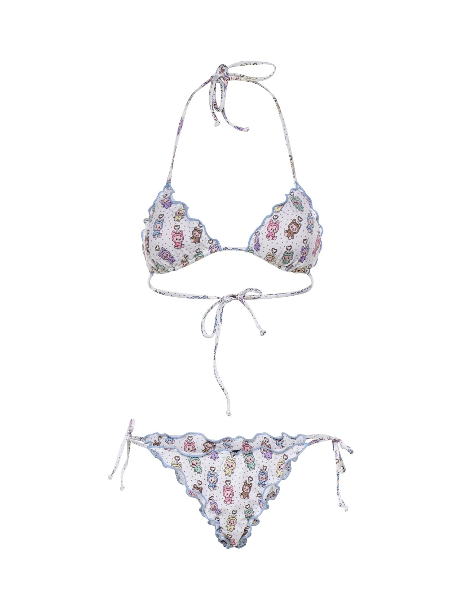 Bikini Sagitami con stampa LaBubu SAGI001 09070L MC2 SAINT BARTH 