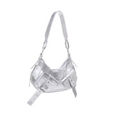 Borsa a spalla y2k001 in pelle FBBP70001MET -ARGENTO/NICKEL BIASIA 