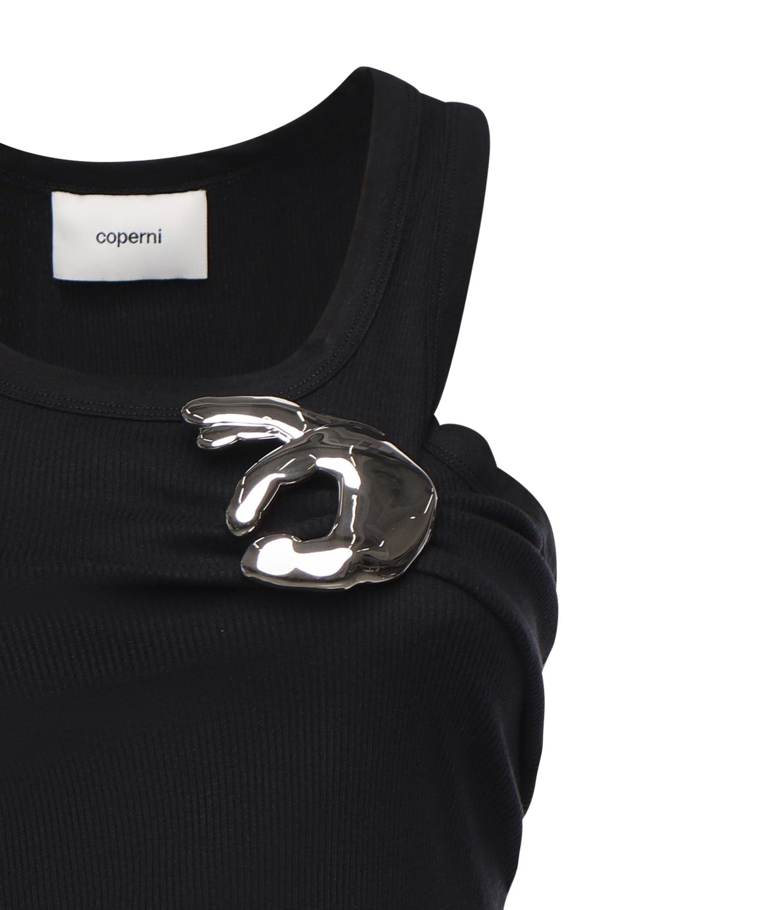 Tank top Emoji in cotone COPT41510 BLACK COPERNI 