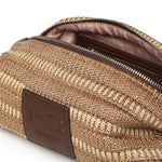 Borsa a spalla con logo 73BS9M803 CASSIENATURALE/MORO V° 73 