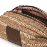 Borsa a spalla con logo 73BS9M803 CASSIENATURALE/MORO V° 73 