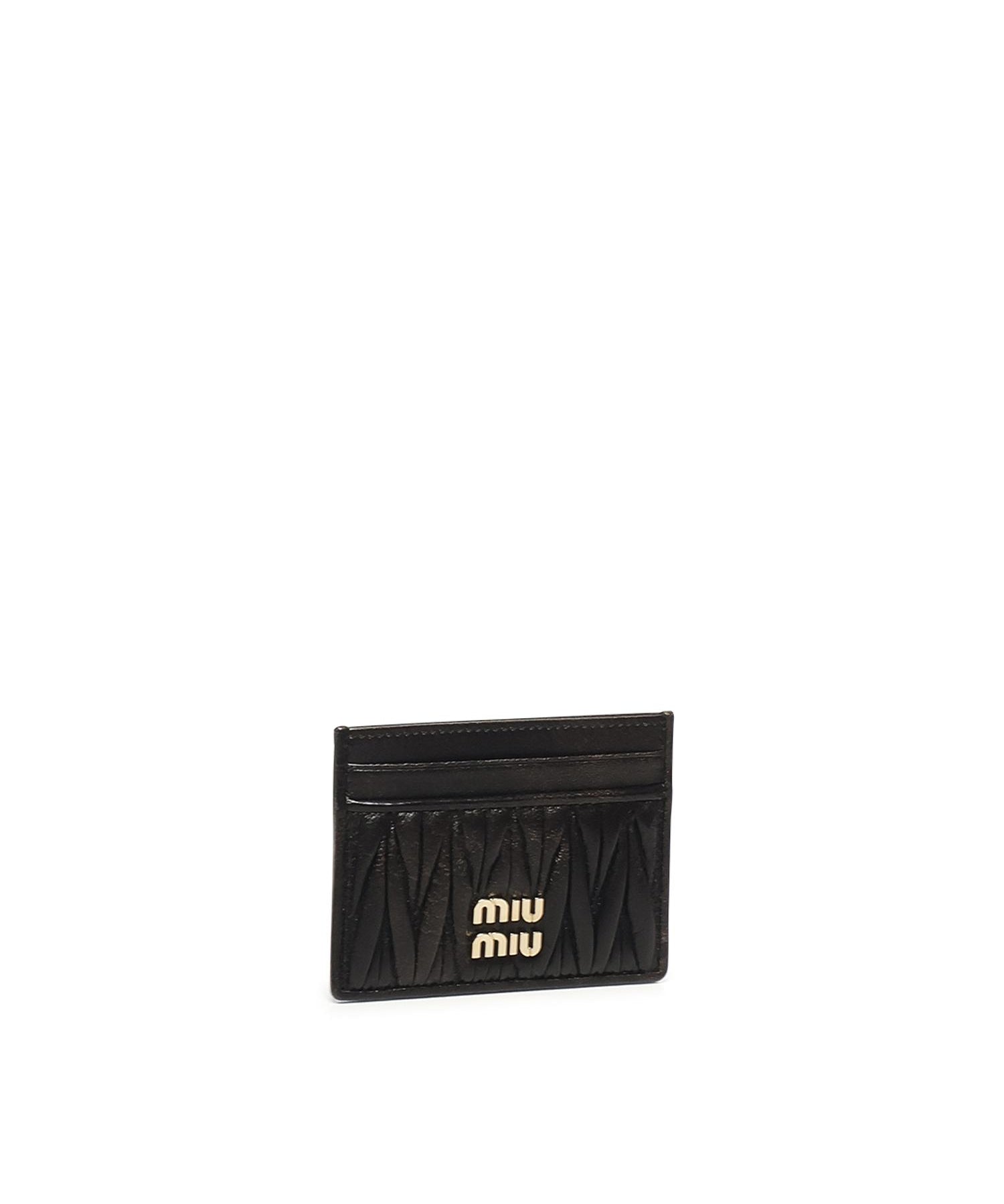 Portacarte in nappa matelassé 5MC076 AF6QF0201 MIU MIU 