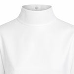 T-shirt asimmetrica in jersey di cotone AA9I0031J095D 000 ALAIA 