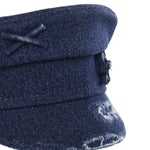Cappello Baker Boy in denim distressed KPC078PS26  RUSLAN BAGINSKIY 