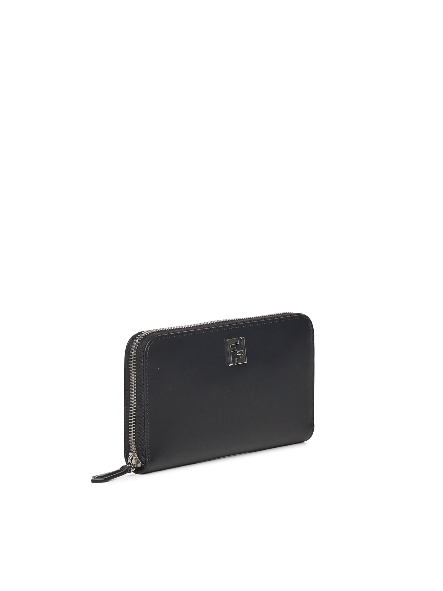 Portafoglio Zip Around Squared FF in pelle 7M0210 AFF2F0GXN FENDI 
