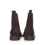 Stivaletti Chelsea in camoscio A56088 MORO CARMENS 
