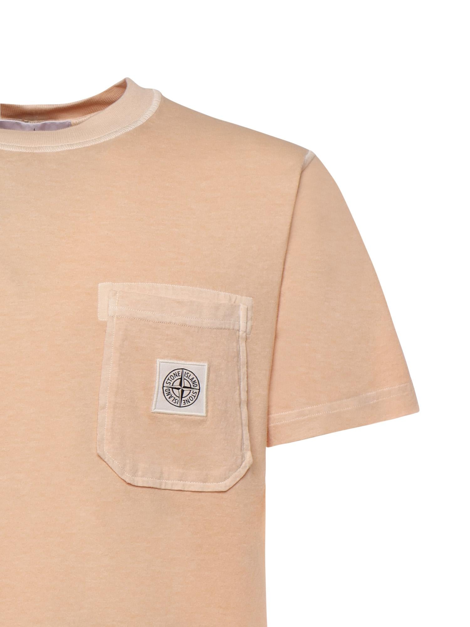 T-shirt con patch Compass L1S152100032 S0057V018E STONE ISLAND 