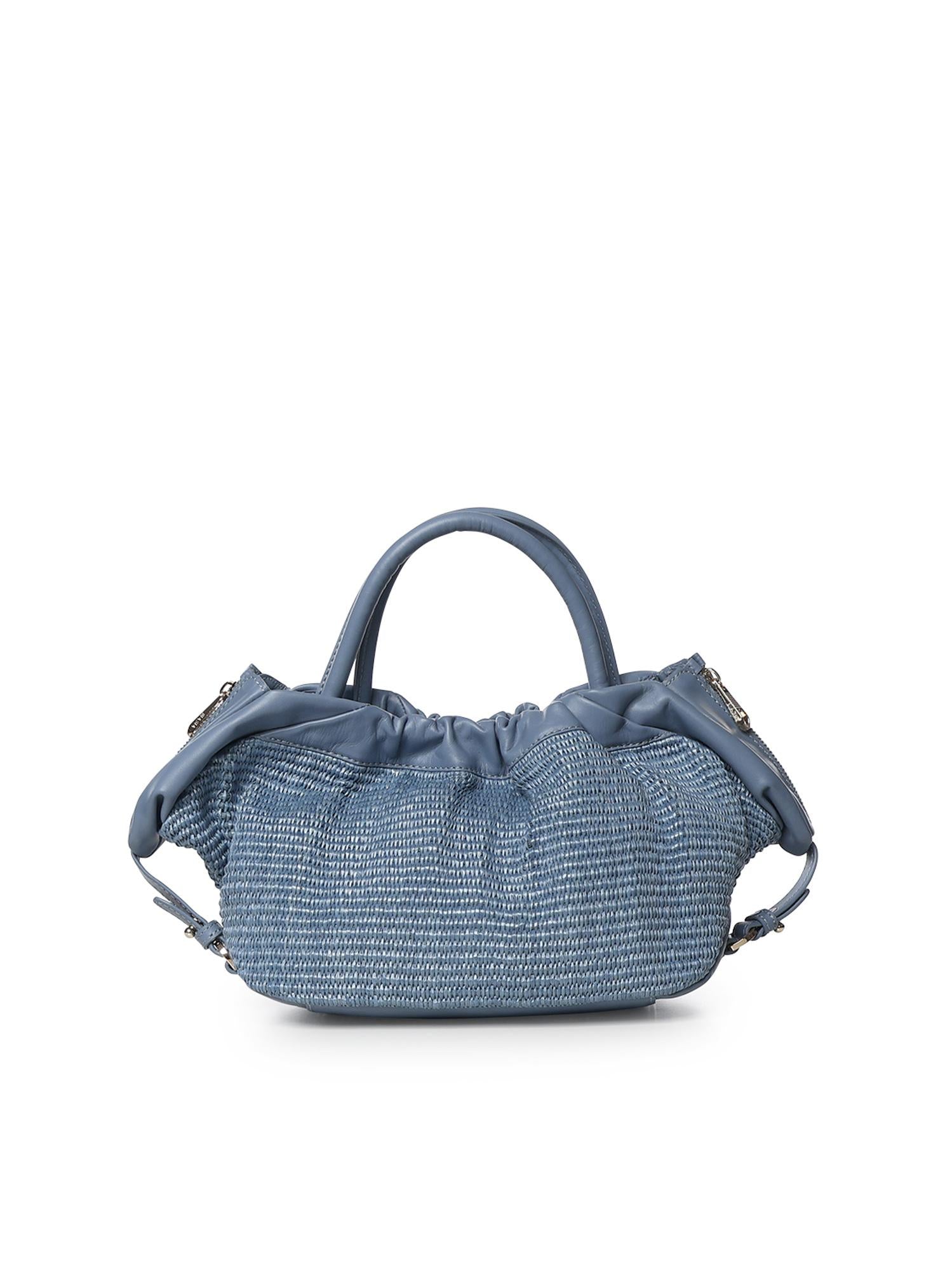 Borsa Ruffle con logo BIBP9E702P DENIM BIASIA 
