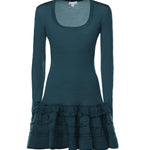 Abito Crinoline in lana con ruche AA9R2867K164C 673 ALAIA 