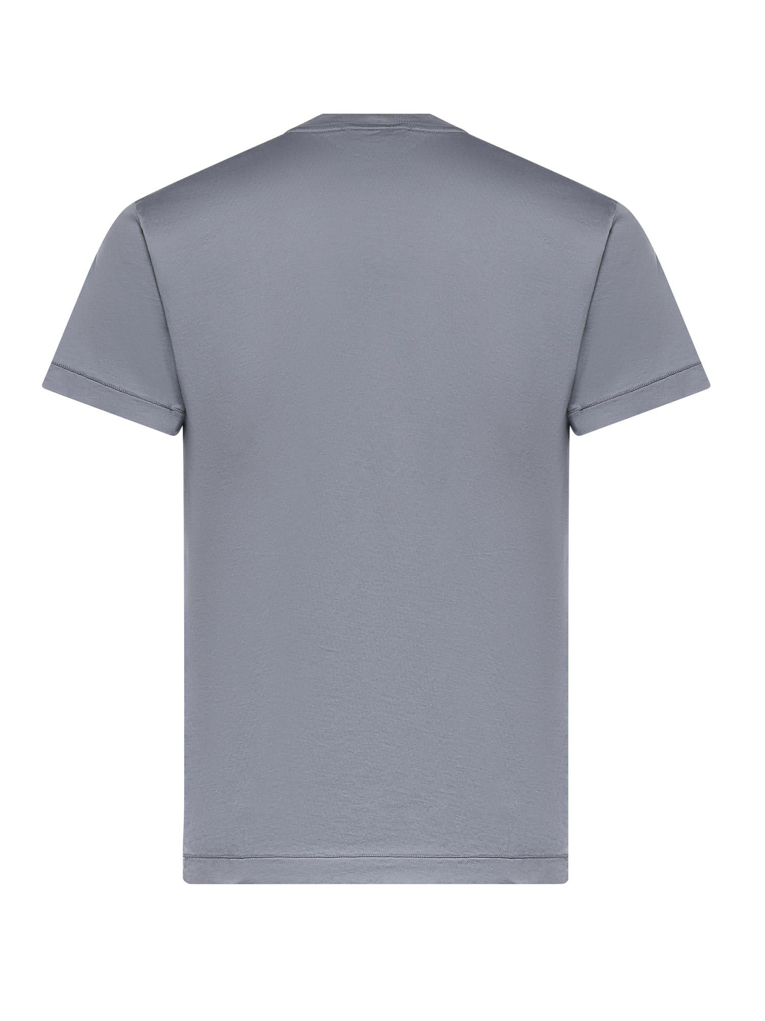 T-shirt con patch Compass in jersey di cotone L1S152100027 S0013V0024 STONE ISLAND 