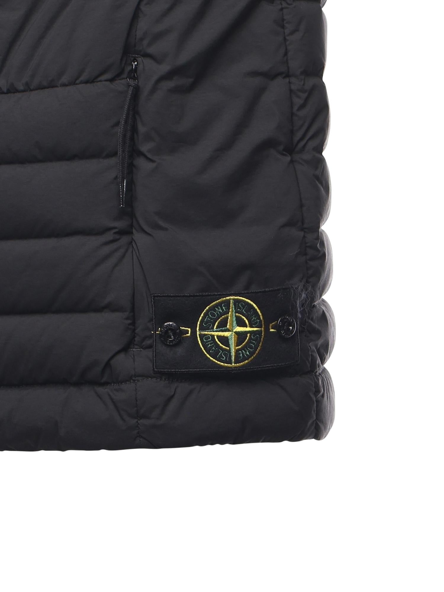 Gilet in piuma in nylon con logo K2S15G100004 S0183V0029 STONE ISLAND 