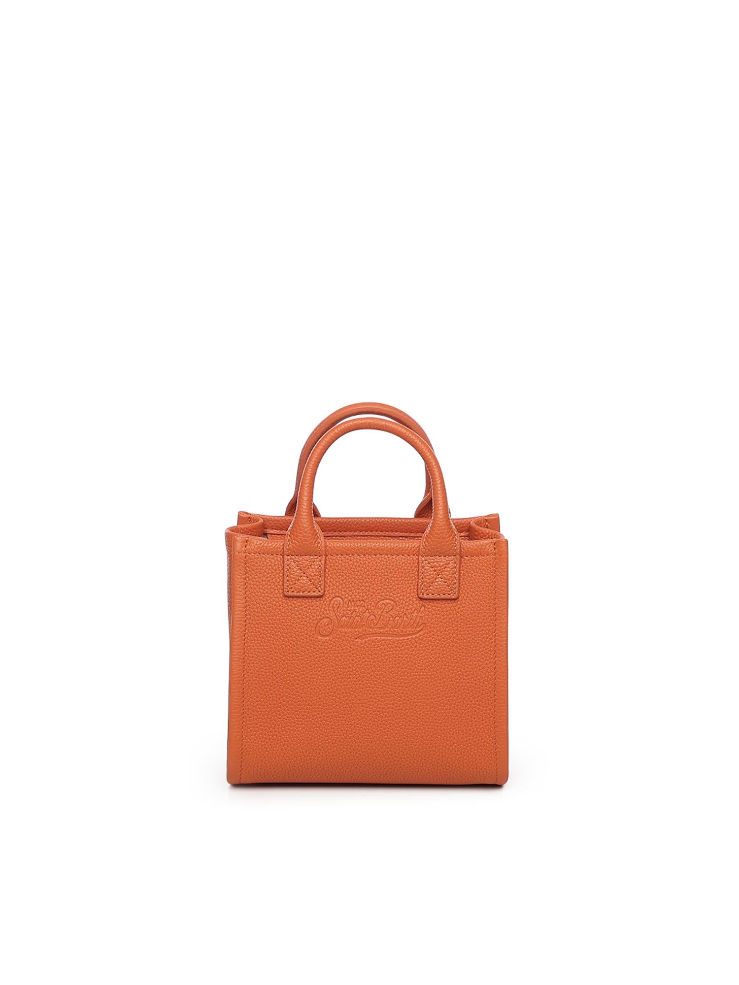 Mini bag Vanity in pelle<BR/> VANMI001 00751I MC2 SAINT BARTH 
