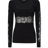 Pullover  in maglia di misto viscosa FXX19T JFMAXN0000 DOLCE & GABBANA 
