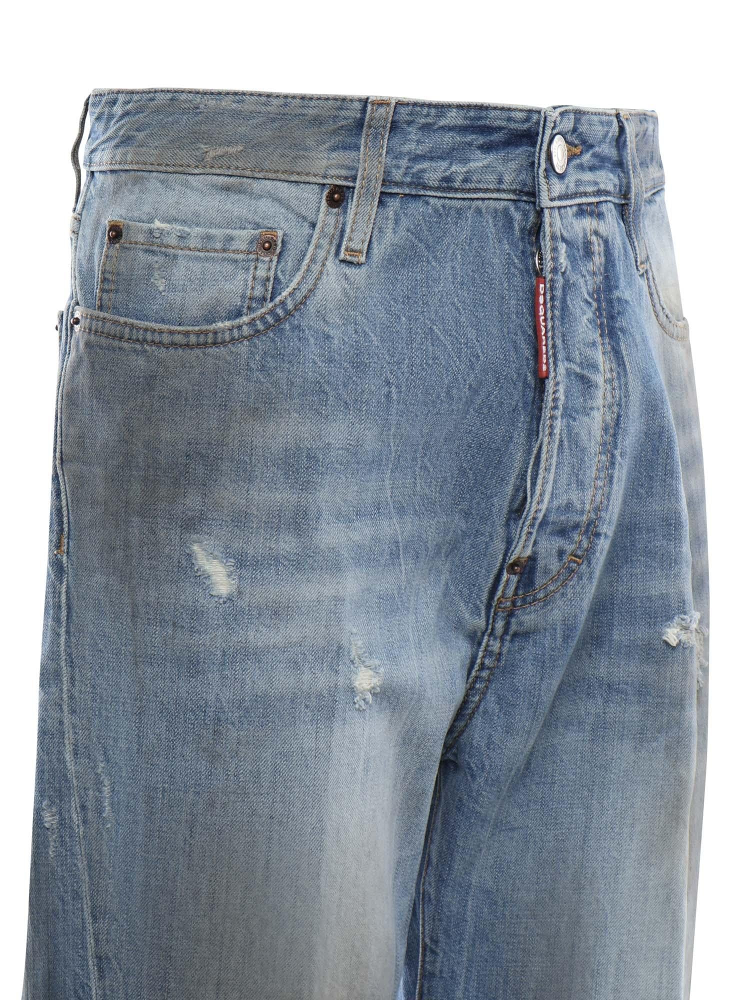 Jeans in denim di cotone S74LB1919 D30011470 DSQUARED2 