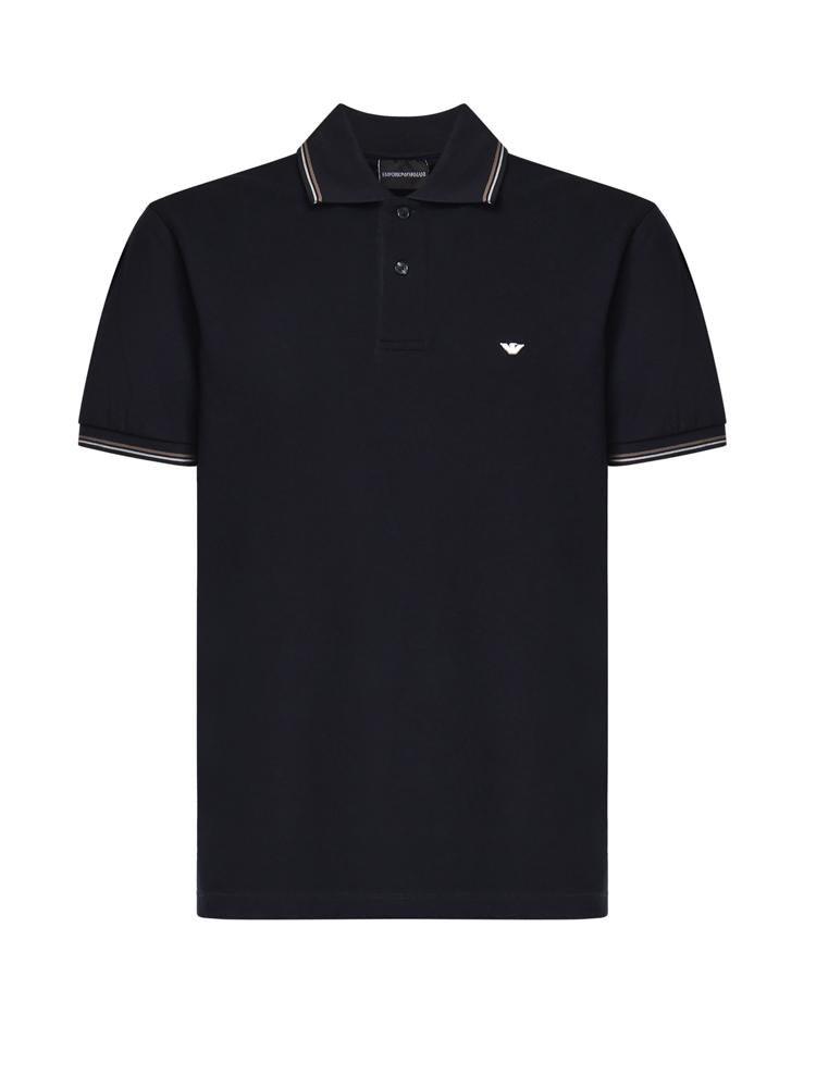 Polo in cotone con logo AF23090 EM004607UB118 EMPORIO ARMANI 