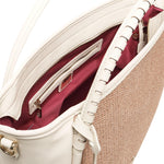 Borsa Flaminia <BR/> 73BS90001 FLAMINIANAT/OFFWHITE V° 73 