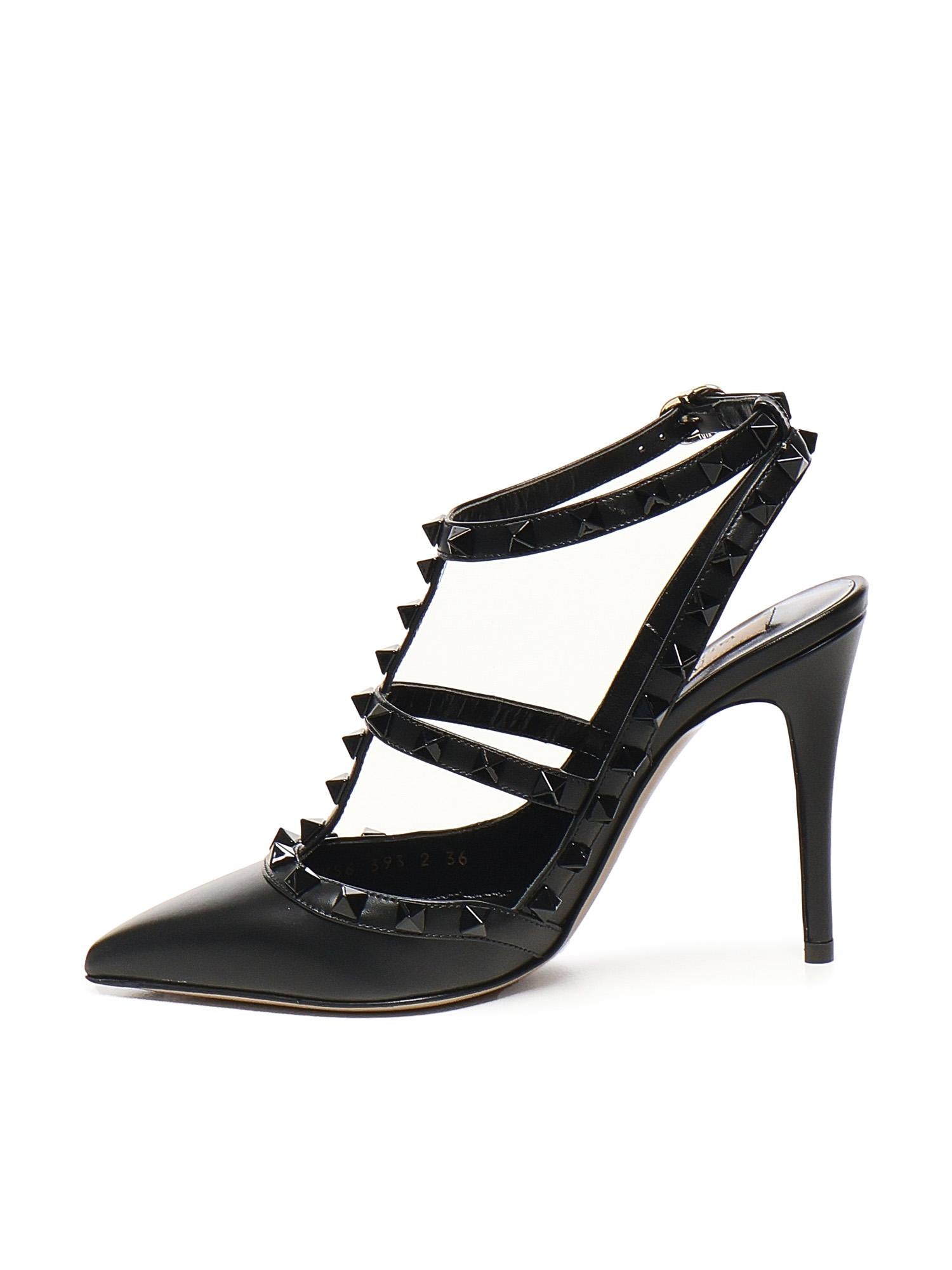 Pumps Rockstud con cinturini 6W2S0393 VB80NO VALENTINO GARAVANI 