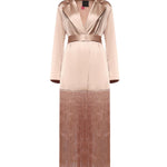 Trench in satin con frange 106431 A33DQ35 PINKO 