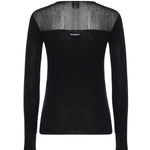 Maglia a coste con trasparenze 106317 A34BZ99 PINKO 