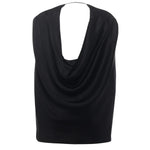 Mantella in satin con drappeggio 79AJQ552 N0707899 GENNY 