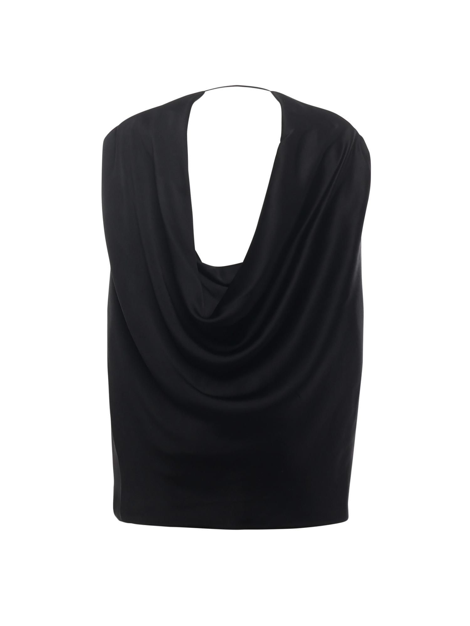 Mantella in satin con drappeggio 79AJQ552 N0707899 GENNY 