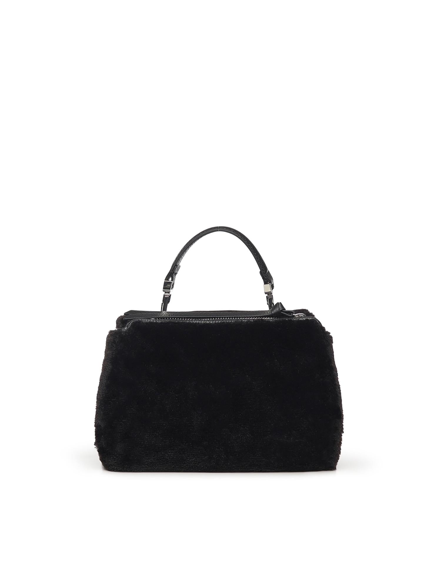 Borsa Arlettis in pelliccia sintetica e pelle<BR/> E1T3I55B701 001 COCCINELLE 