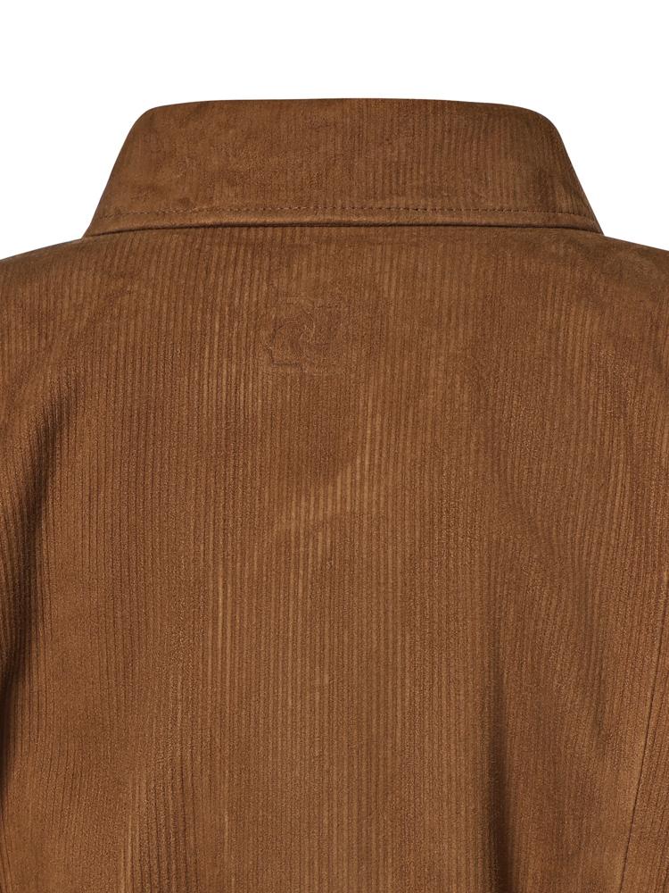 Bomber in pelle effetto velluto a coste 279726  MAGDA BUTRYM 