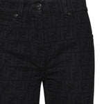 Jeans ff black in denim di cotone FLP851 AT1BF0GME FENDI 