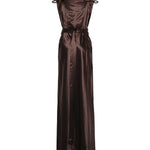 Abito lungo in satin MF6064 15ZCF0324 MIU MIU 