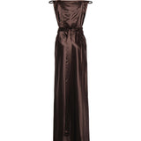 Abito lungo in satin MF6064 15ZCF0324 MIU MIU 