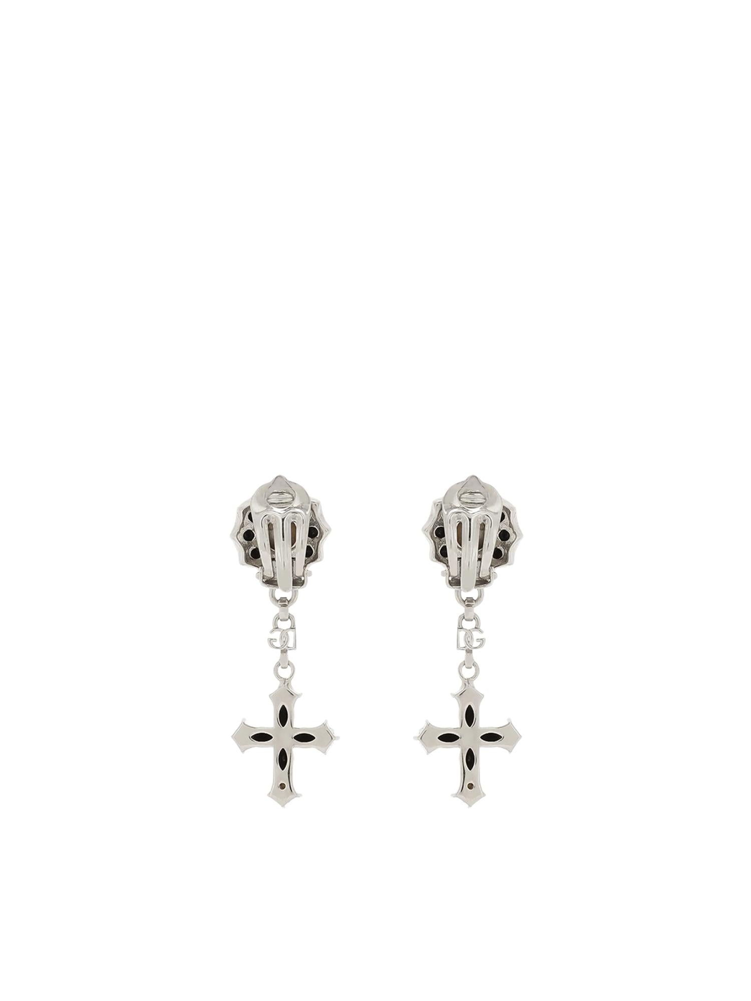 Orecchini pendenti con croci in strass WEQ4S3 W1111N0012 DOLCE & GABBANA 