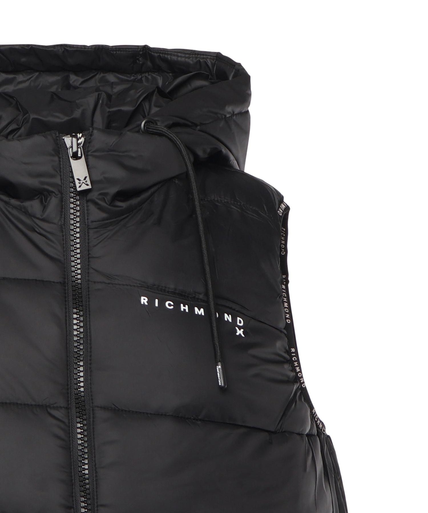 Gilet imbottito in nylon UMA25160PI BLACK RICHMOND X 