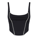 Top Corset con scollo tondo CORSET -BLUE THE ARCHIVIA 