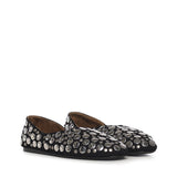 Ballerine Jane in pelle scamosciata con borchie F4059 970L970 KHAITE 