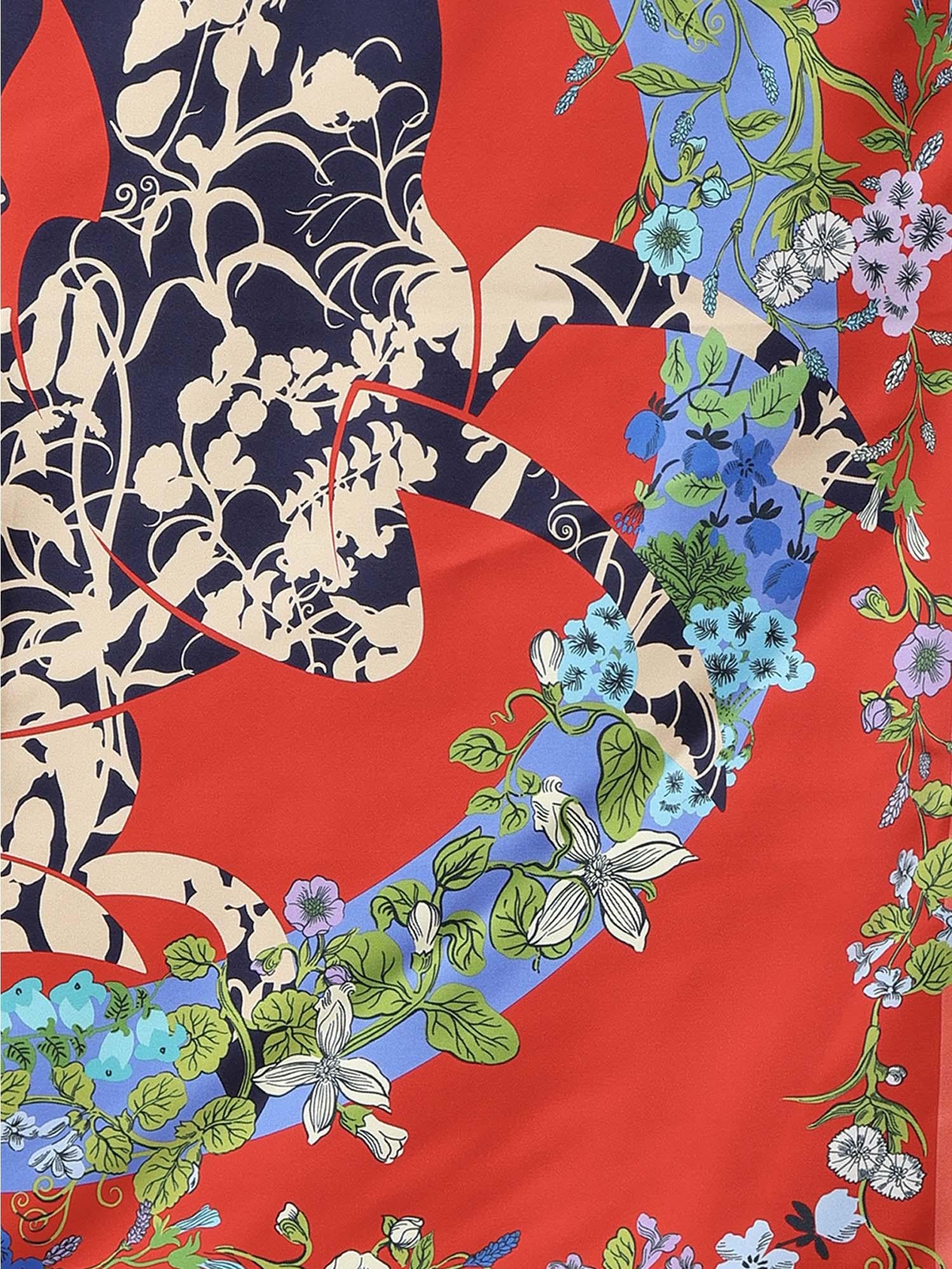 Foulard in seta con stampa 310226 789888002 FERRAGAMO 