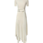 Abito in jersey con cintura AA9R3137J090D 102 ALAIA 