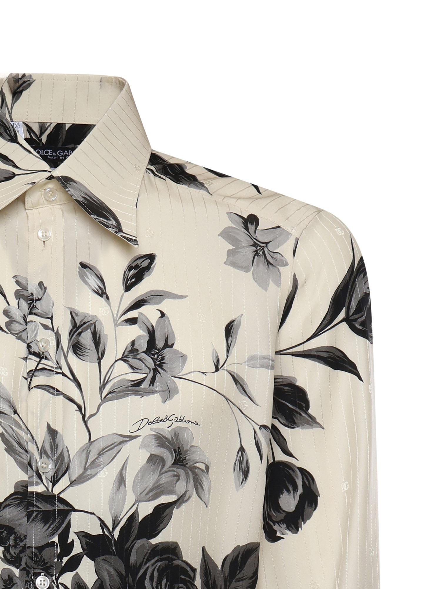 Camicia con stampa Bouquet fiori G5NP9T IS1Z0HK5SP DOLCE & GABBANA 
