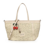 Borsa shopping con logo 73BS9M301 ALISYAOFF WHITE V° 73 